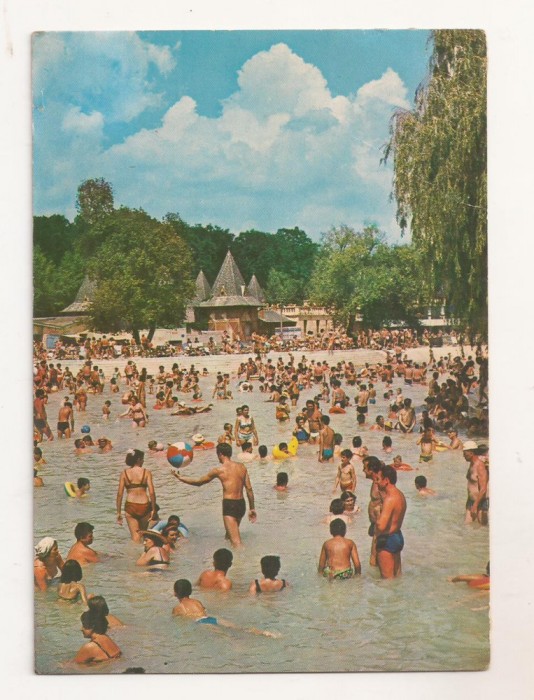 RF55 -Carte Postala- Baile Felix, Strandul termal, circulata 1976