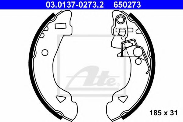 Set saboti frana FIAT PANDA (141A) (1980 - 2004) ATE 03.0137-0273.2