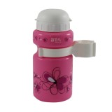 Bidon apa copii 330ml culoare roz + prindere ghidon Cod:588180168RM