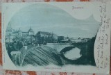 Carte postala, Bucuresti, Cheiul Dambovitei, 1901
