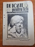 de toate pentru toti 29 septembrie 1937-pagina femeii si art. ce mancam azi