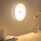 Lampa LED cu Senzor Miscare, USB, Lumina Calda, Interior, Dulap, Dressing, Scari, Baterie 13h, Montaj Facil