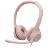 Casti Logitech H390, USB, Rose