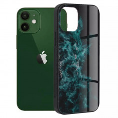 Husa Apple iPhone 12 12 Pro Antisoc Personalizata Nebuloasa Albastra Glaze