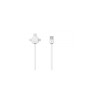 Cablu USB Type C micro USB Lightning 1.5m alb Allocacoc