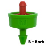 Ciuperca Picurare Cu Compensator, No-Drain, Self-Cleaning, Debit 8 L/H, Conectare Barb (10 Bucati)