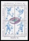 ✅ RO 1998 LP 1455 "CM fotbal Franta" , colita 310 , MNH