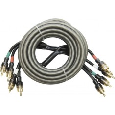 Cablu RCA OFC 5 m cu 4 mufe pentru sistem audio auto Audio System