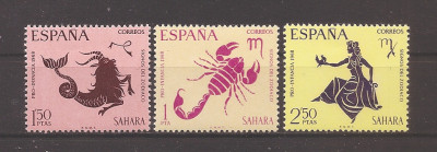 Sahara Spaniola 1968 - Bunăstarea copilului - Semne zodiacale, MNH foto