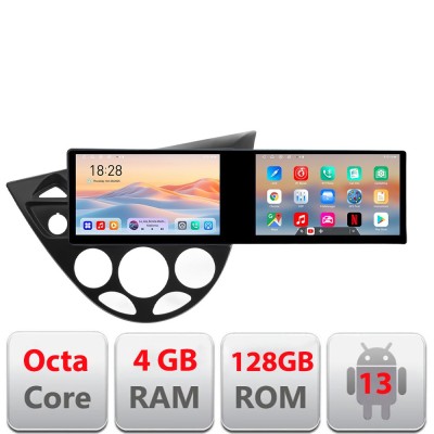 Navigatie Ford Focus 1 1998-2004 Edotec 2 ecrane 8 core 4+128 21.6 inch Incell android Wifi 5Ghz gps internet kit-focus1 CarStore Technology foto