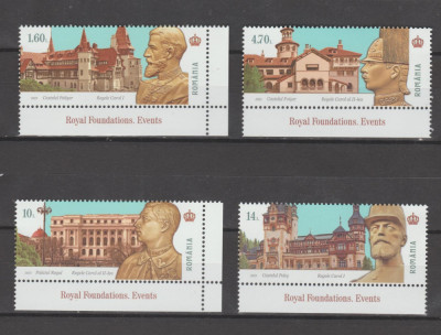 ROMANIA 2023 CTITORII REGALE -Evenimente Serie 4 timbre LP.2437 MNH foto