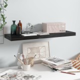 Cumpara ieftin Raft de perete suspendat negru extralucios, 80x23,5x3,8 cm, MDF