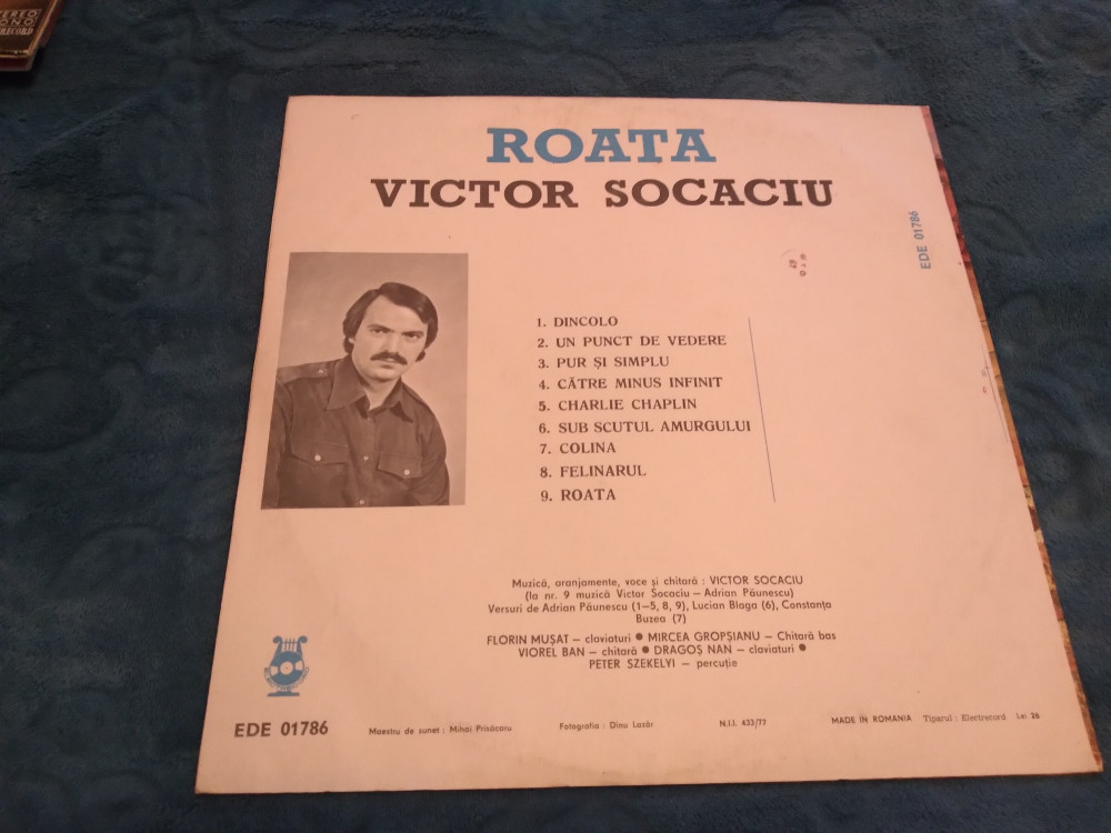 VINIL VICTOR SOCACIU-ROATA EDE 01786 DISCUL IN STARE EXCELENTA | Okazii.ro