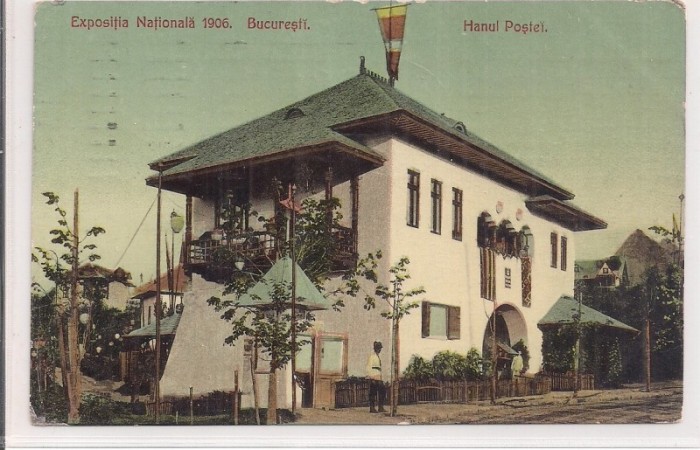 Carte postala circulata in anul 1907 Bucurestu