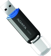 MEMORIE USB 2.0 ADATA 32 GB, cu capac, carcasa plastic, negru, &quot;AC906-32G-RBK&quot; (timbru verde 0.03 lei)