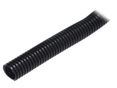 Tub de protecție negru 29mm poliamidă 50m