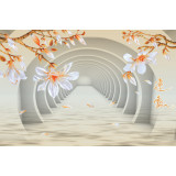 Tablou canvas Magnolii si tunel, 45 x 30 cm