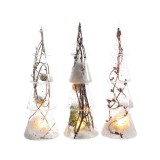 Decoratiune - Glass Tree with LED, Nature - mai multe modele | Kaemingk