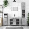 vidaXL Dulap pentru baie, gri beton, 80x33x60 cm, lemn compozit