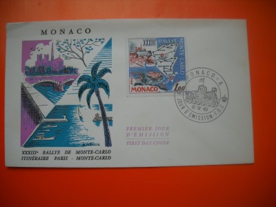 HOPCT PLIC FDC S NR 474 RALIUL MONTE CARLO 1963 MONACO foto