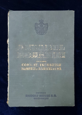 ANUARUL ROMANIEI PENTRU COMERT , INDUSTRIE , MESERII SI AGRICULTURA , 1927 foto