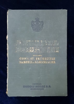 ANUARUL ROMANIEI PENTRU COMERT , INDUSTRIE , MESERII SI AGRICULTURA , 1927 foto