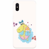 Husa silicon pentru Xiaomi Mi 8 Pro, Bebe Crocodil