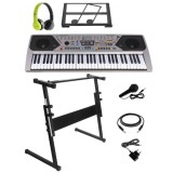 Orga electronica copii 61 clape +Stativ reglabil +Casti +Microf, USB