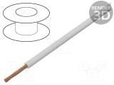 Cablu FLYW 1x0,75mm2 litat Cu PVC alb 60V BQ CABLE