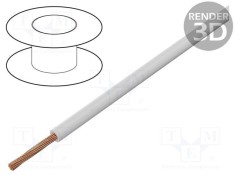 Cablu FLYW 1x0,75mm2 litat Cu PVC alb 60V BQ CABLE