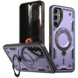 Husa military armour cu inel metalic, ALC MOBILE, compatibila cu Samsung Galaxy A36, Mov