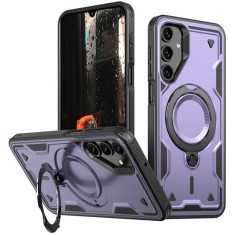 Husa military armour cu inel metalic, ALC MOBILE, compatibila cu Samsung Galaxy A16, Mov