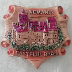 M3 C3 - Magnet frigider - tematica turism - Castelul Bran - Romania 14