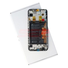 LCD+Touchscreen cu Rama Huawei P Smart 2019 BLACK Original Service Pack