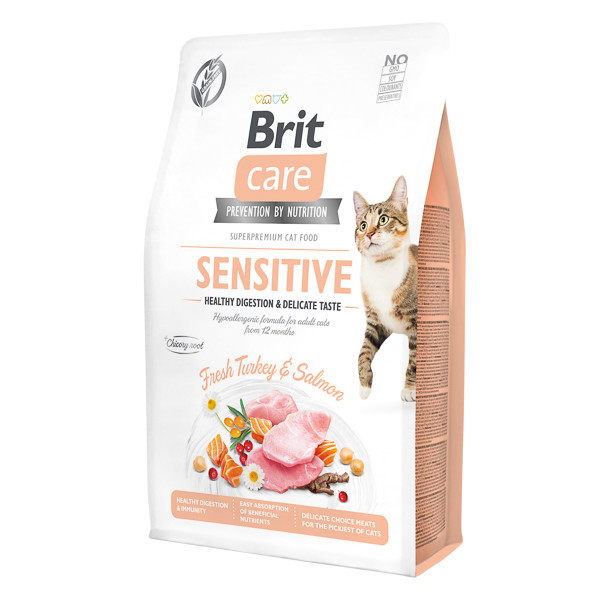 Hrana uscata pentru pisici Brit Care GF, Healthy Digestion Delicate Taste