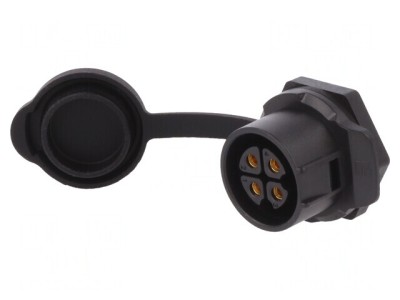Conector Circular Soclu 20mm 4 PIN Aurit foto