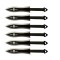 Cutite de aruncat 6 la set cu husa neagra cu prindere la picior