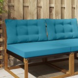 vidaXL Perna pentru canapea de exterior 2 pcs Albastru regal Poliester 900907