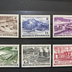 PC31 - Austria 1962 - Industria energetica, serie MNH, 6v