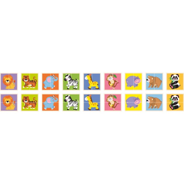 Puzzle Gaseste perechea - Animale salbatice, Viga