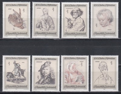 Austria 1969 - A 200-a aniversare a Colecției de Grafică Albertina, MNH foto