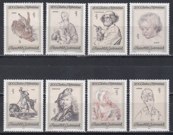 Austria 1969 - A 200-a aniversare a Colecției de Grafică Albertina, MNH