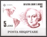 ALBANIA 1992 ANIVERSARE 500 DE ANI DE LA DESCOPERIREA AMERICI ( colita ndt.) MNH