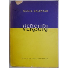 Versuri &ndash; Camil Baltazar (coperta putin uzata)