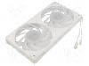 Ventilator 240x125x25mm, 12V DC, Akasa - AK-FN112-WH