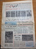 ziarul sportul fotbal 12 decembrie 1986 - autograf ladislau bolobi - cupa intercotinentala steaua bucuresti - river plata