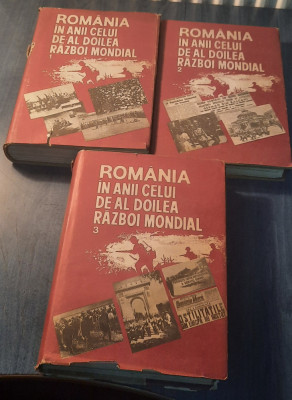 Romania in anii celui de al doilea Razboi Mondial 3 volume Stefan Pascu foto