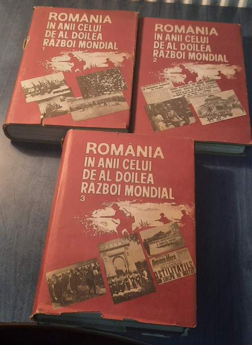 Romania in anii celui de al doilea Razboi Mondial 3 volume Stefan Pascu
