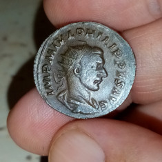 Moneda autentică Imperiul roman, argint, Filip I, 244-249 E N ,