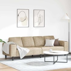 Set de canapea Gri deschis Piele ecologică de suede foto